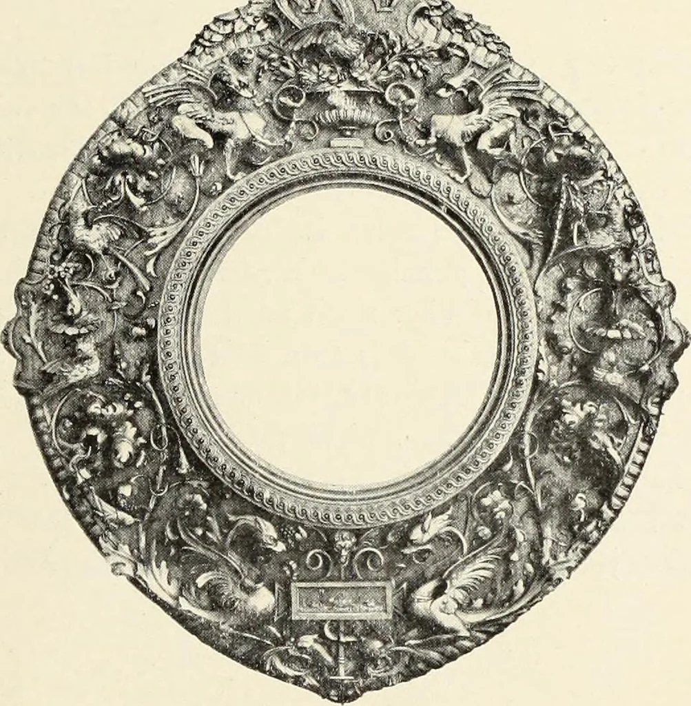 An illustration from Florentinische und venezianische Bilderrahmen aus der Zeit der Gotik und Renaissance, 1902, leaf 83