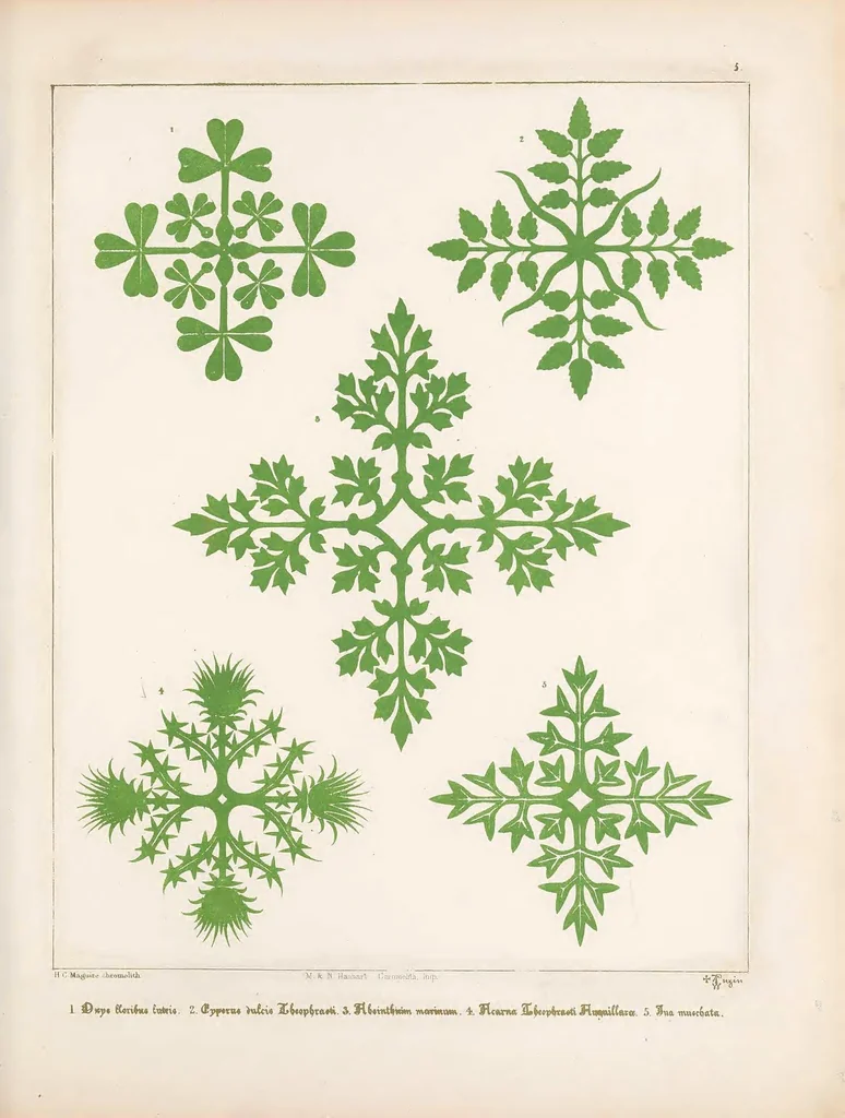 An illustration from Floriated ornament : a series of thirty-one designs, 1849, leaf 35
