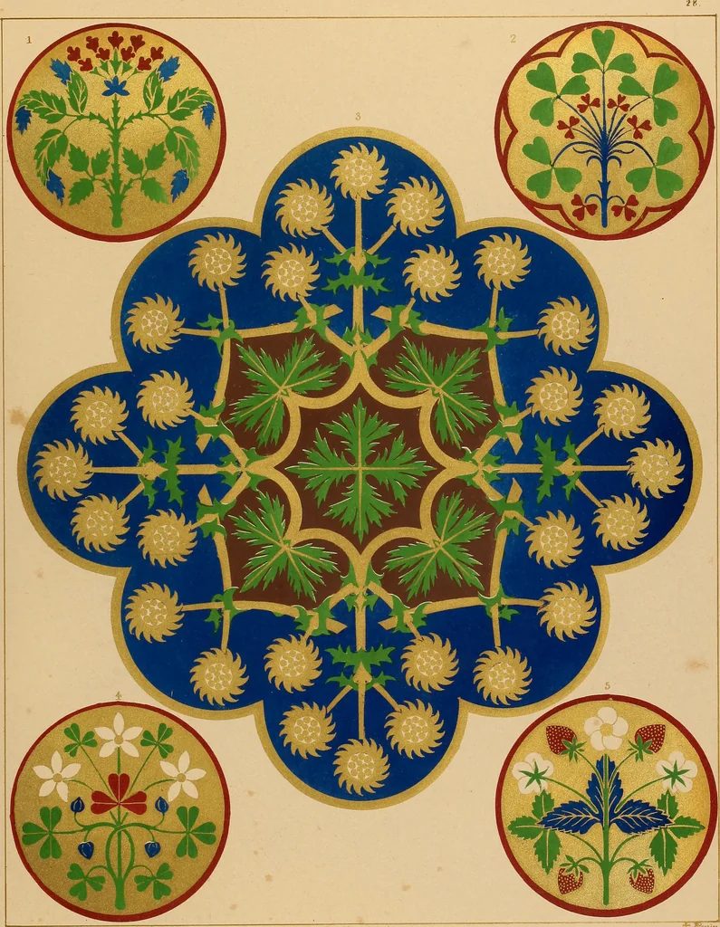 An illustration from Floriated ornament: a series of thirty-one designs, 1849, leaf 119