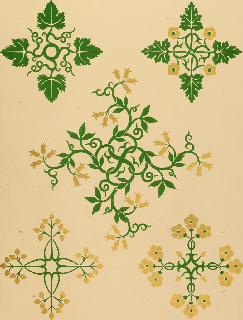 An illustration from Floriated ornament: a series of thirty-one designs, 1849, leaf 35