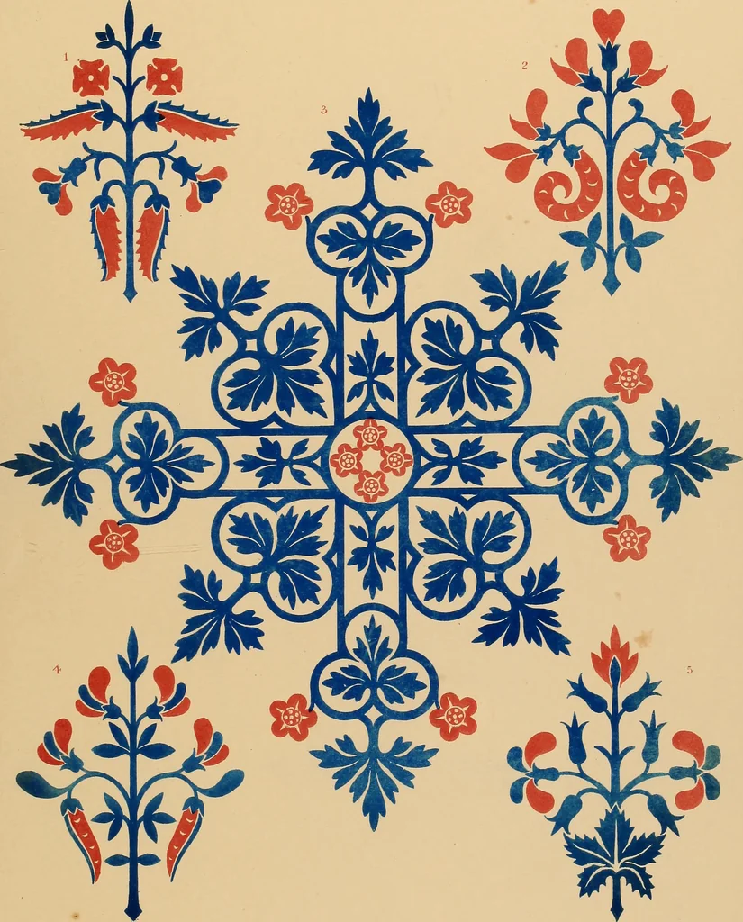 An illustration from Floriated ornament: a series of thirty-one designs, 1849, leaf 39