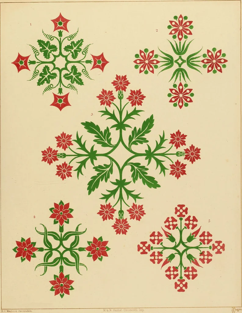 An illustration from Floriated ornament: a series of thirty-one designs, 1849, leaf 43