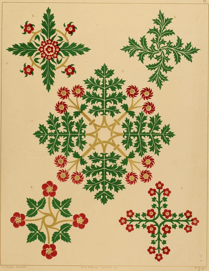 An illustration from Floriated ornament: a series of thirty-one designs, 1849, leaf 51