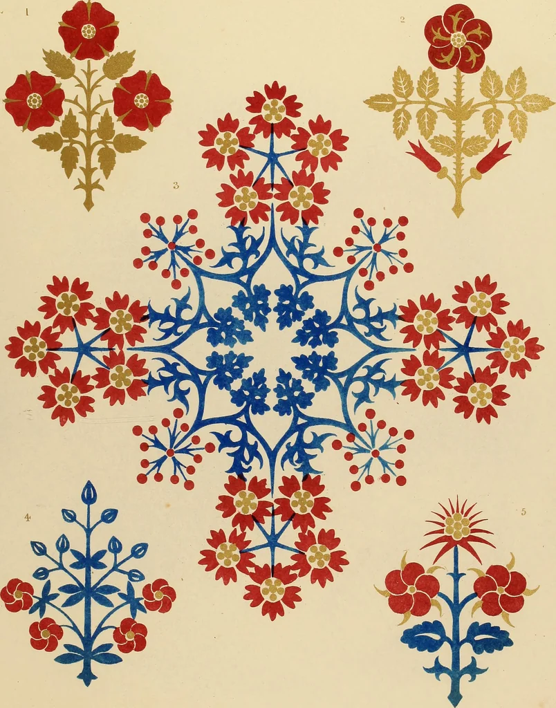 An illustration from Floriated ornament: a series of thirty-one designs, 1849, leaf 71