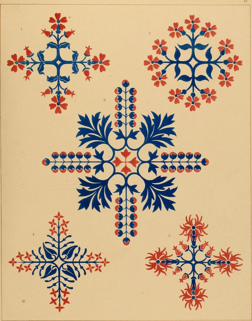 An illustration from Floriated ornament: a series of thirty-one designs, 1849, leaf 95