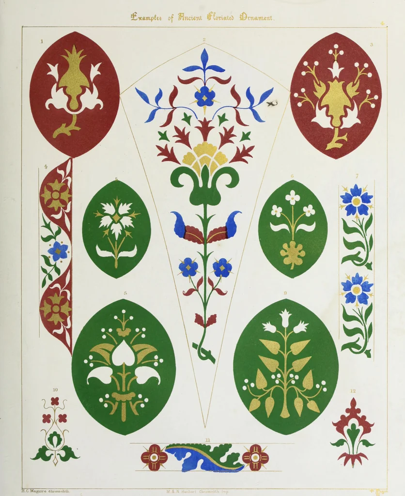 An illustration from Floriated ornament: a series of thirty-one designs, 1849, leaf 20