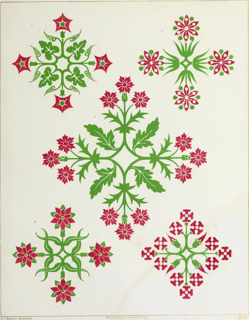 An illustration from Floriated ornament: a series of thirty-one designs, 1849, leaf 30