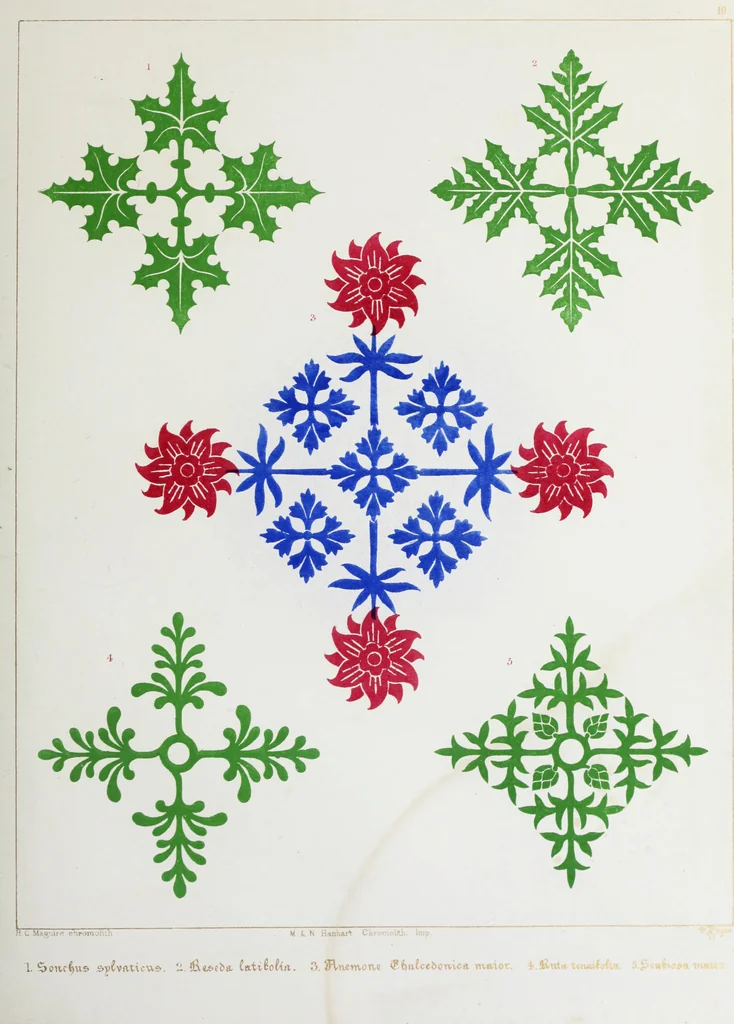 An illustration from Floriated ornament: a series of thirty-one designs, 1849, leaf 32