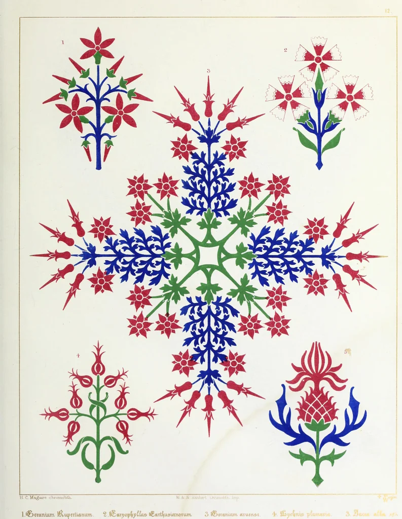 An illustration from Floriated ornament: a series of thirty-one designs, 1849, leaf 36