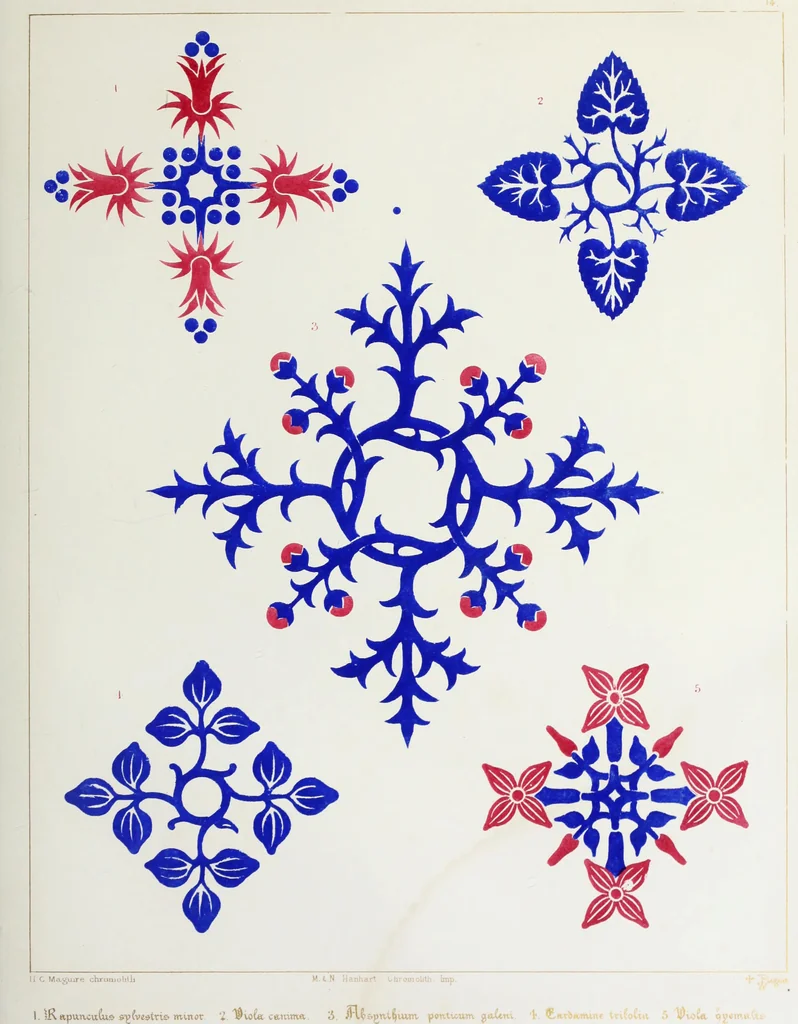 An illustration from Floriated ornament: a series of thirty-one designs, 1849, leaf 40