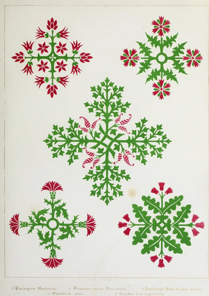 An illustration from Floriated ornament: a series of thirty-one designs, 1849, leaf 42
