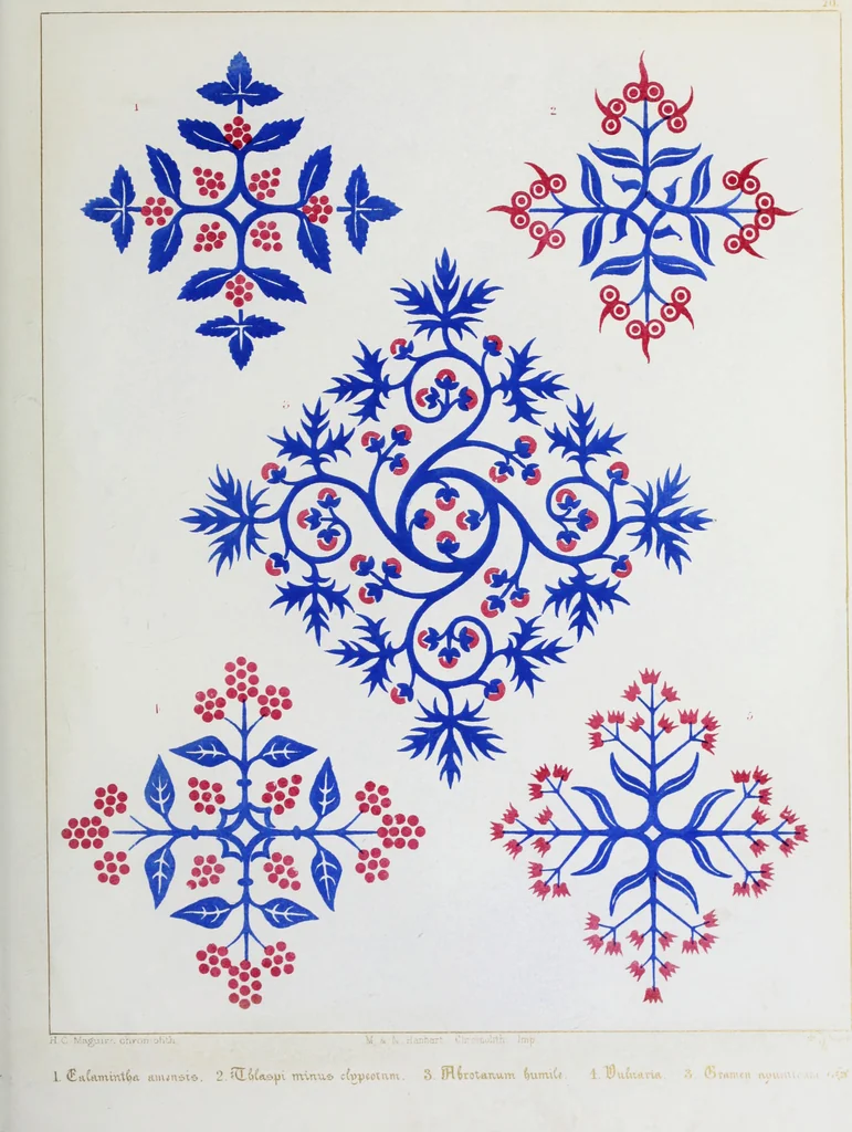 An illustration from Floriated ornament: a series of thirty-one designs, 1849, leaf 52