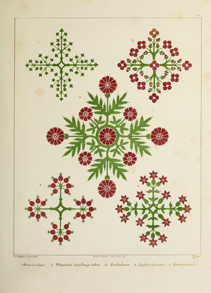 An illustration from Floriated ornament : a series of thirty-one designs, 1875, leaf 101