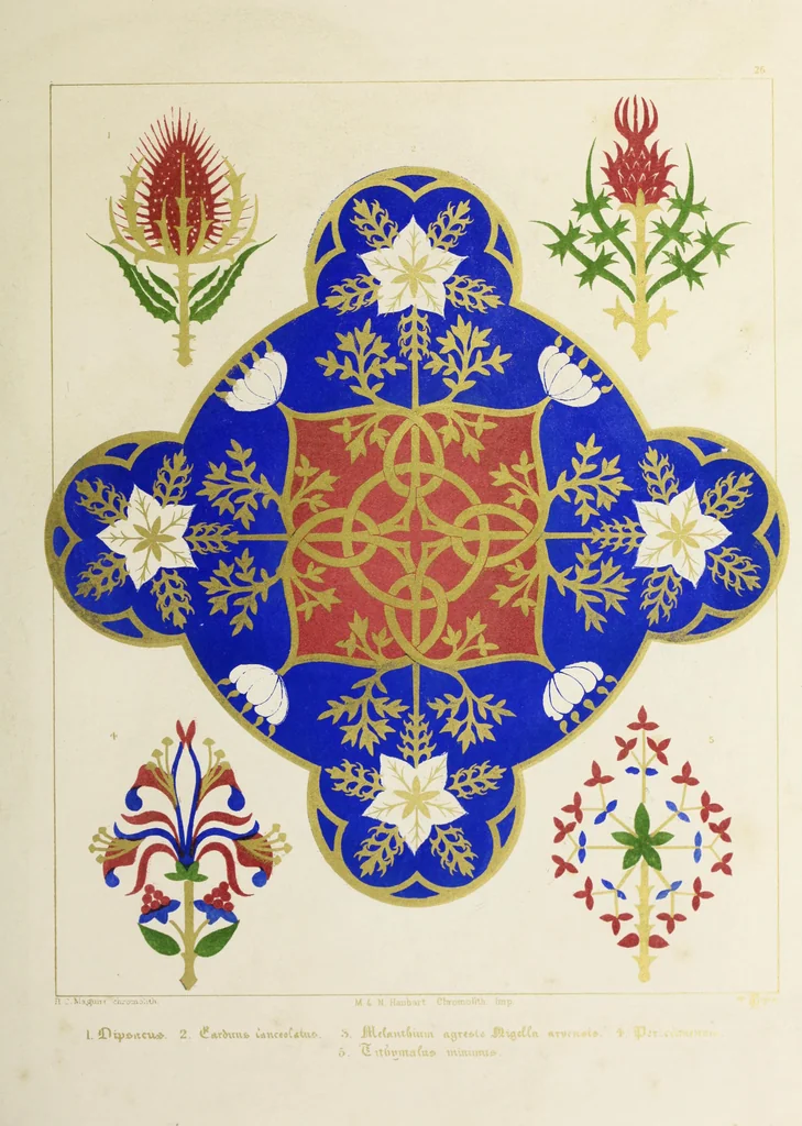 An illustration from Floriated ornament : a series of thirty-one designs, 1875, leaf 113