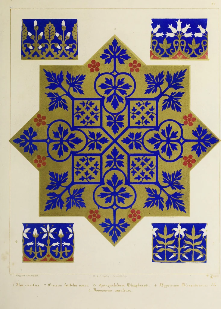 An illustration from Floriated ornament : a series of thirty-one designs, 1875, leaf 117