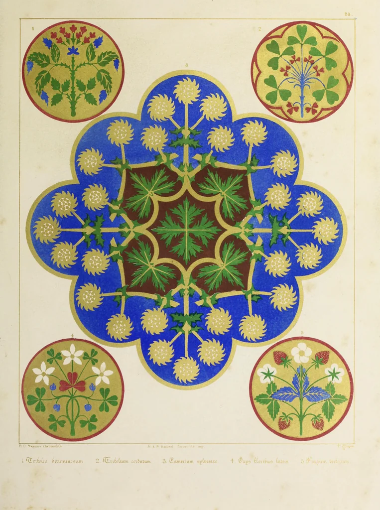 An illustration from Floriated ornament : a series of thirty-one designs, 1875, leaf 121