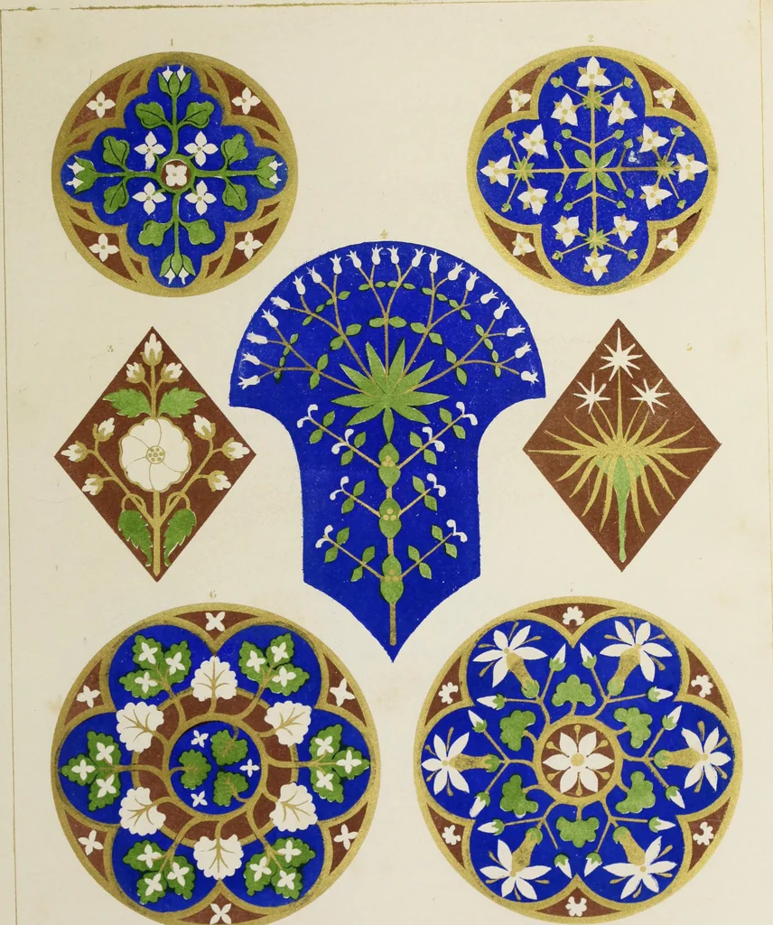 An illustration from Floriated ornament : a series of thirty-one designs, 1875, leaf 125
