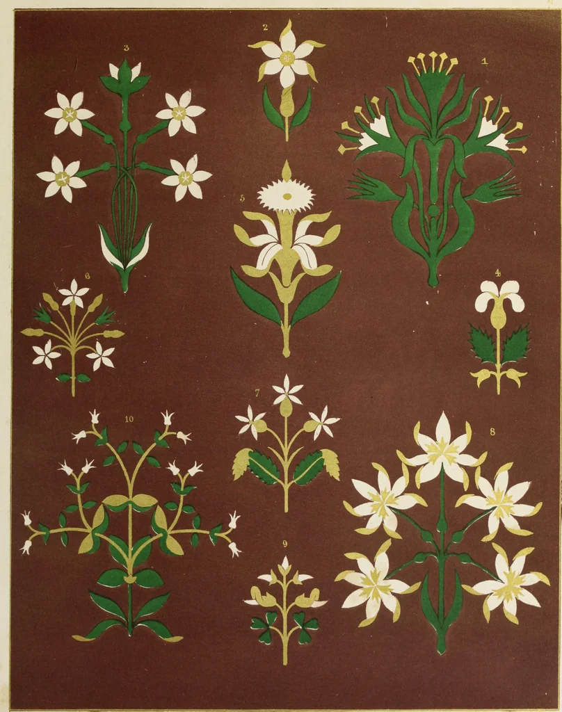 An illustration from Floriated ornament : a series of thirty-one designs, 1875, leaf 133