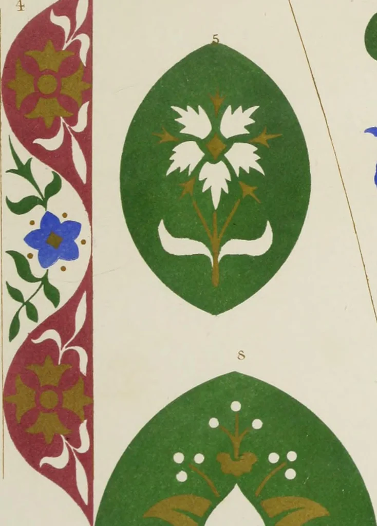 An illustration from Floriated ornament : a series of thirty-one designs, 1875, leaf 25