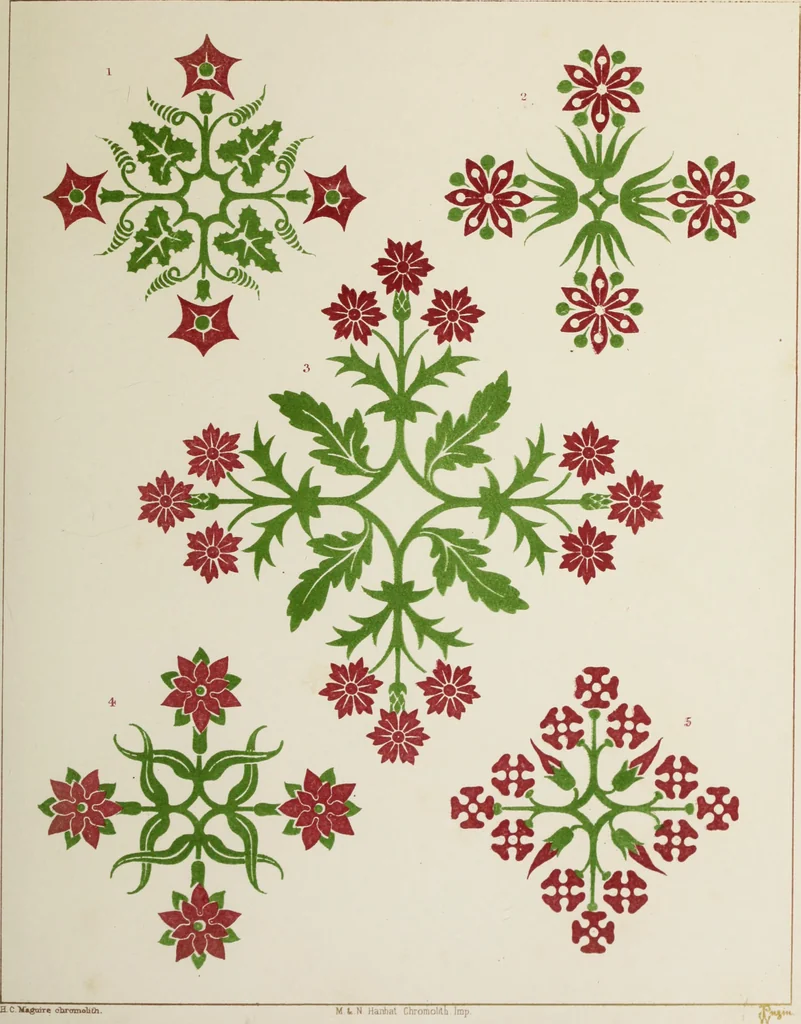An illustration from Floriated ornament : a series of thirty-one designs, 1875, leaf 45
