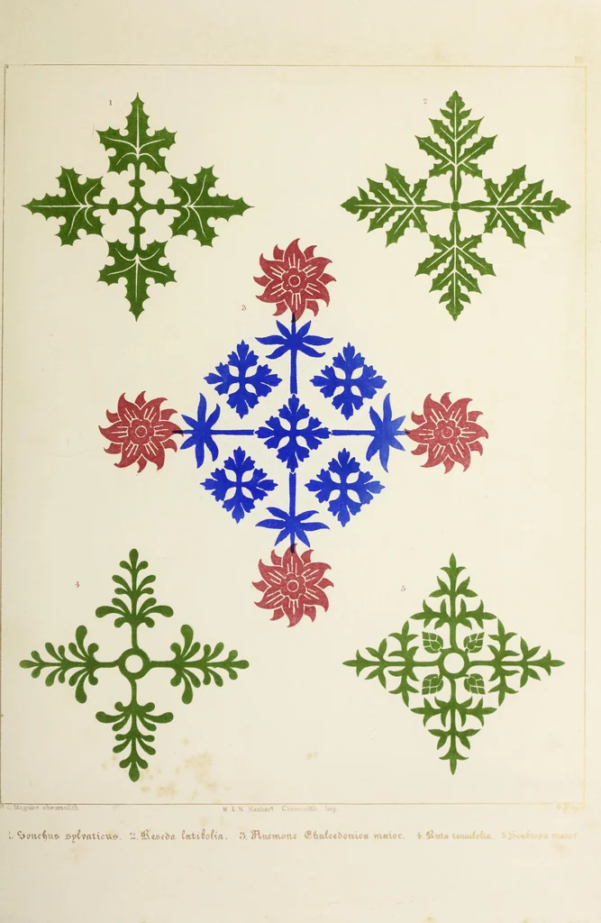 An illustration from Floriated ornament : a series of thirty-one designs, 1875, leaf 49