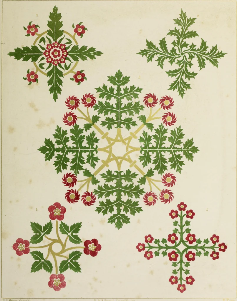 An illustration from Floriated ornament : a series of thirty-one designs, 1875, leaf 53
