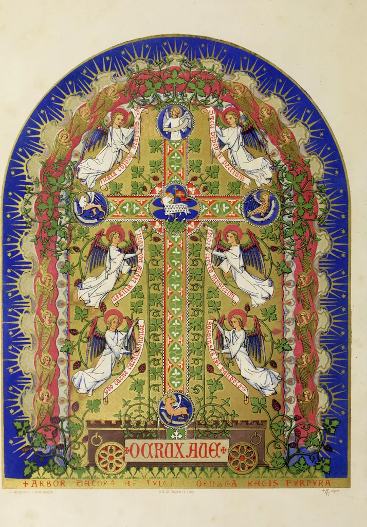 An illustration from Floriated ornament : a series of thirty-one designs, 1875, leaf 6