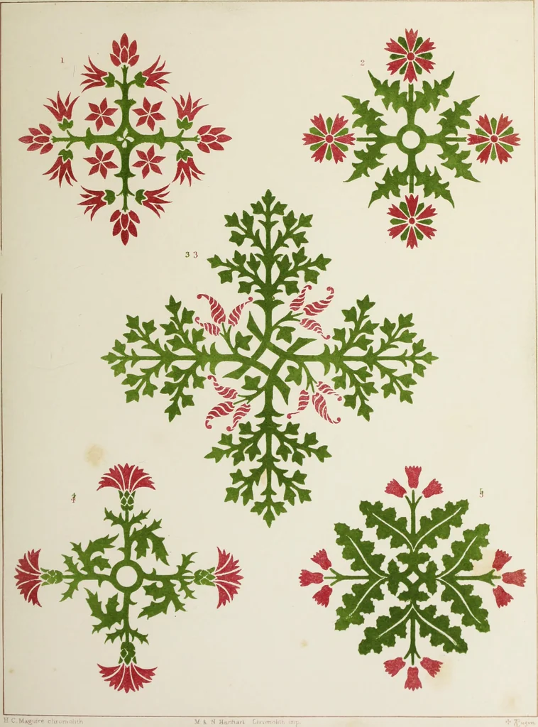 An illustration from Floriated ornament : a series of thirty-one designs, 1875, leaf 69
