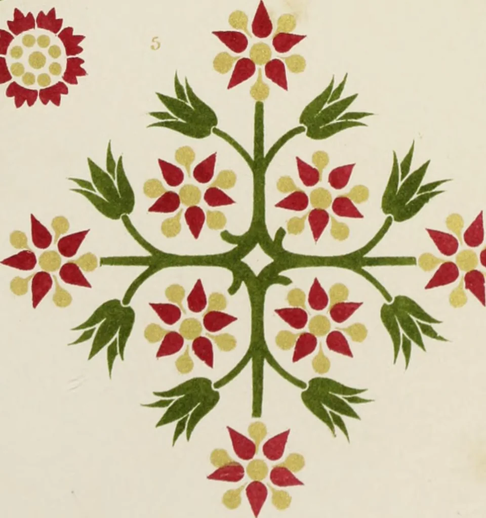 An illustration from Floriated ornament : a series of thirty-one designs, 1875, leaf 77