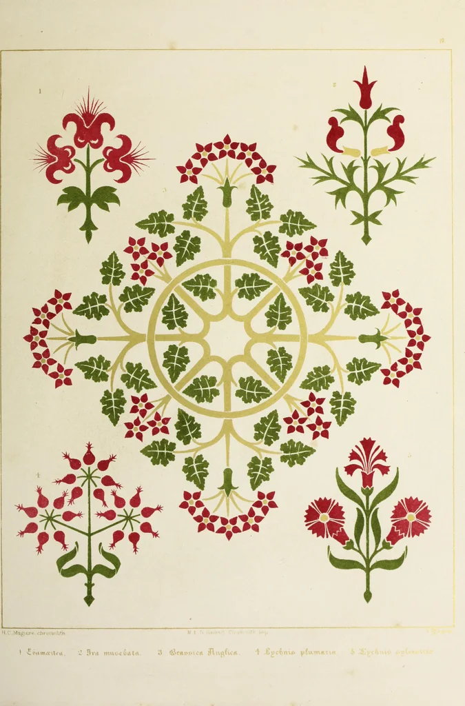 An illustration from Floriated ornament : a series of thirty-one designs, 1875, leaf 85