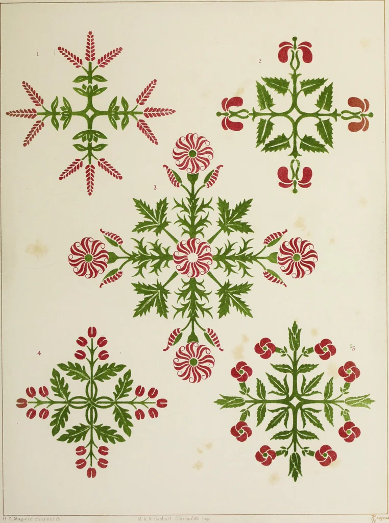 An illustration from Floriated ornament : a series of thirty-one designs, 1875, leaf 93