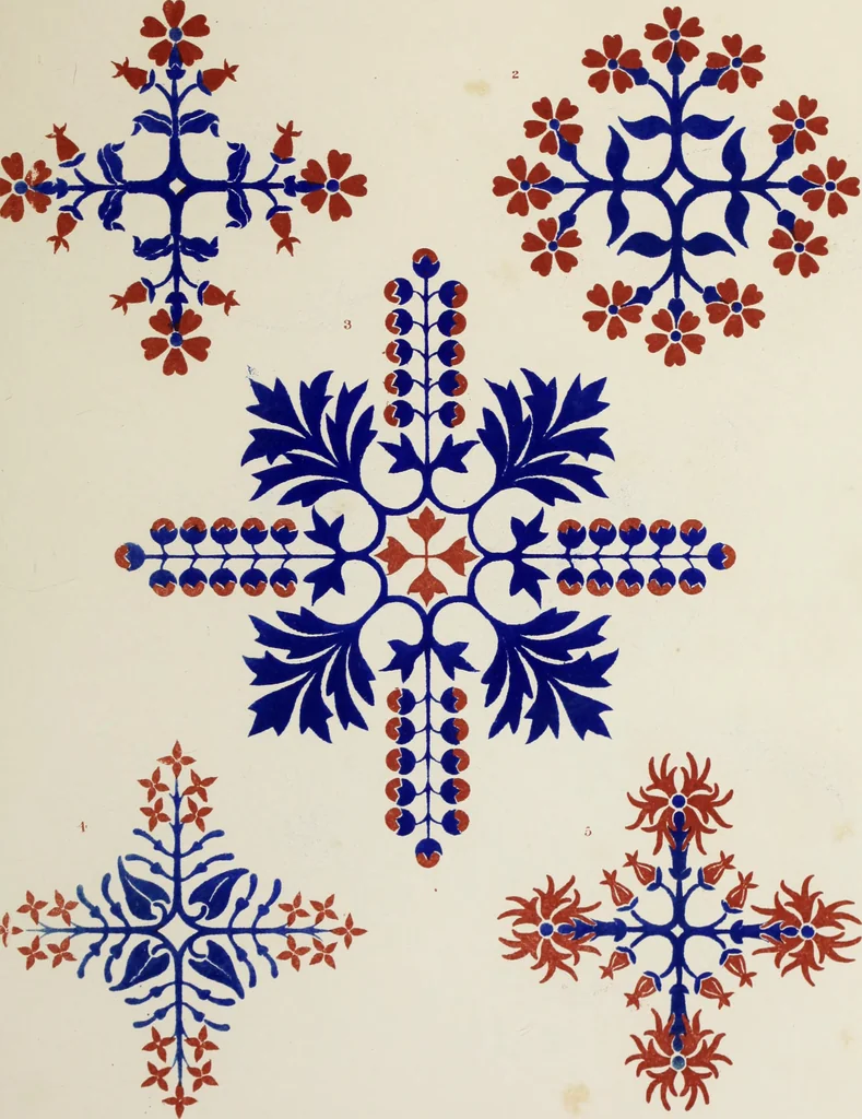 An illustration from Floriated ornament : a series of thirty-one designs, 1875, leaf 97