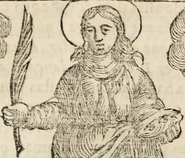 An illustration from Flos sanctorum : historia das vidas de Christo S.N. e de sua Santissima MÃ£y, vidas dos santos e suas festas repartidas pellos doze mezes : com sermoáº½s, & praticas que servem para muytas festas do anno, 1681, leaf 126