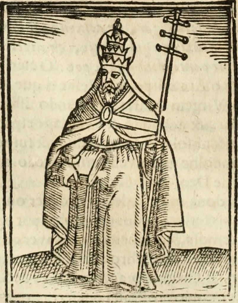 An illustration from Flos sanctorum : historia das vidas de Christo S.N. e de sua Santissima MÃ£y, vidas dos santos e suas festas repartidas pellos doze mezes : com sermoáº½s, & praticas que servem para muytas festas do anno, 1681, leaf 161