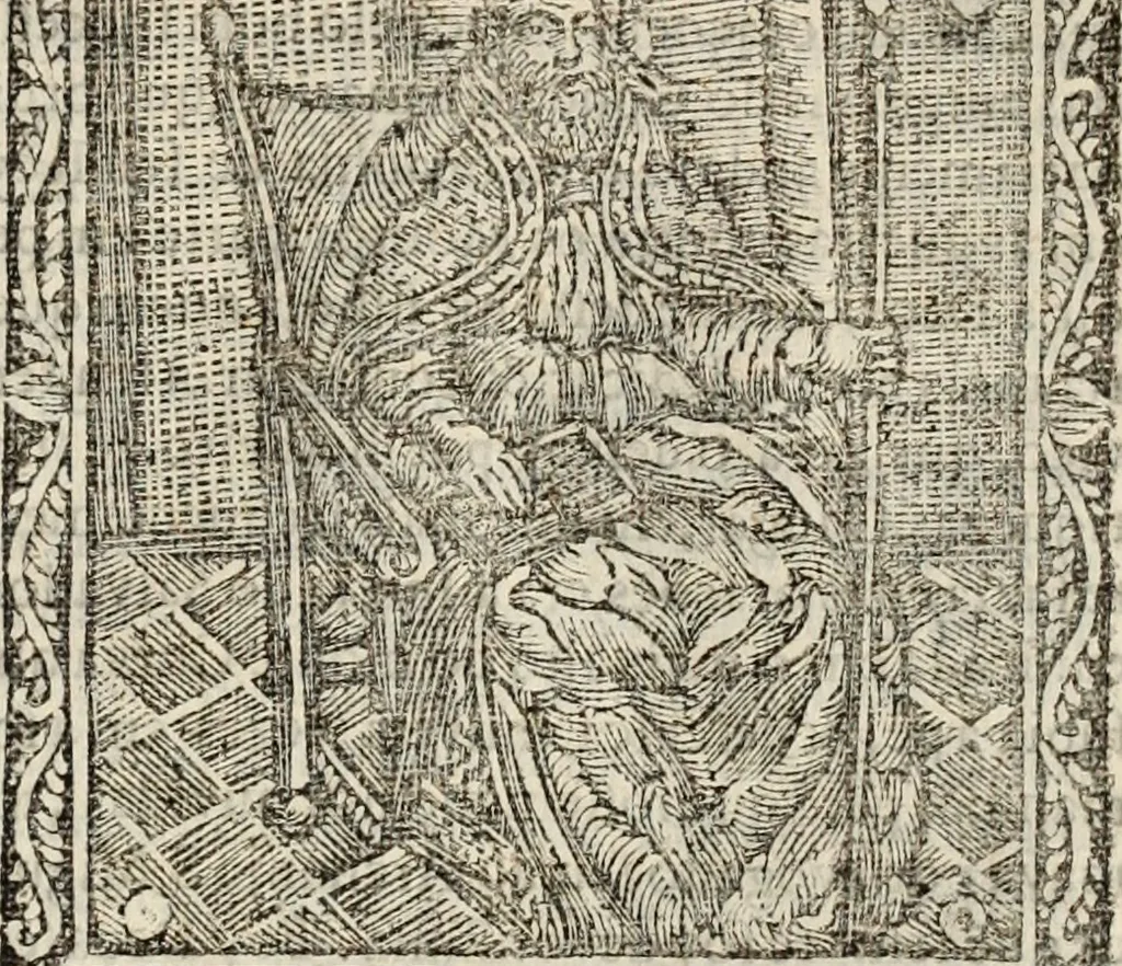 An illustration from Flos sanctorum : historia das vidas de Christo S.N. e de sua Santissima MÃ£y, vidas dos santos e suas festas repartidas pellos doze mezes : com sermoáº½s, & praticas que servem para muytas festas do anno, 1681, leaf 322