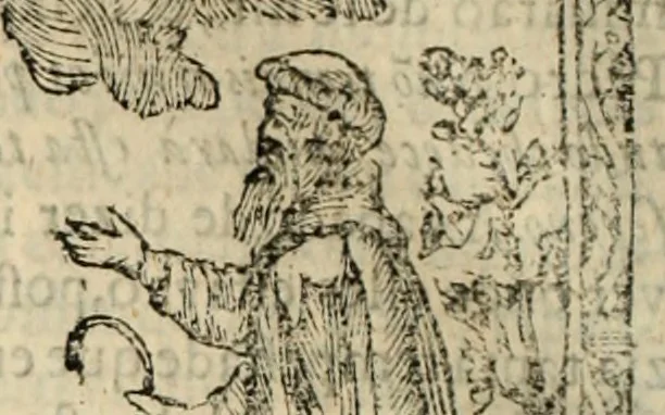 An illustration from Flos sanctorum : historia das vidas de Christo S.N. e de sua Santissima MÃ£y, vidas dos santos e suas festas repartidas pellos doze mezes : com sermoáº½s, & praticas que servem para muytas festas do anno, 1681, leaf 423