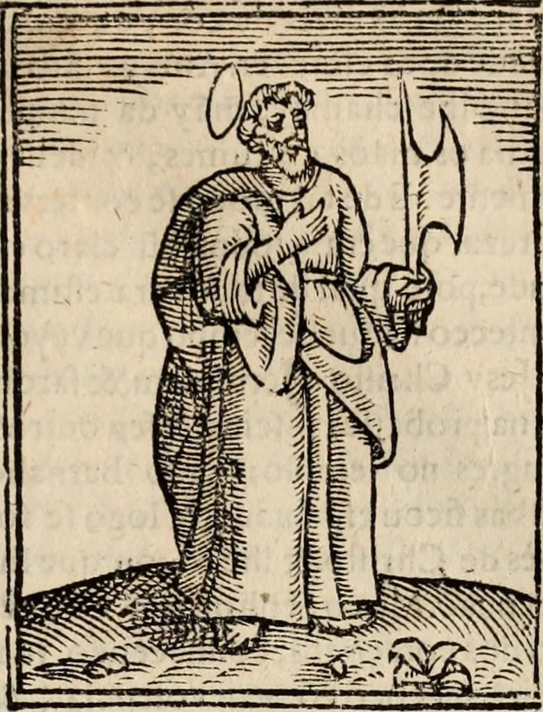 An illustration from Flos sanctorum : historia das vidas de Christo S.N. e de sua Santissima MÃ£y, vidas dos santos e suas festas repartidas pellos doze mezes : com sermoáº½s, & praticas que servem para muytas festas do anno, 1681, leaf 538