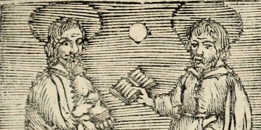 An illustration from Flos sanctorum : historia das vidas de Christo S.N. e de sua Santissima MÃ£y, vidas dos santos e suas festas repartidas pellos doze mezes : com sermoáº½s, & praticas que servem para muytas festas do anno, 1681, leaf 552