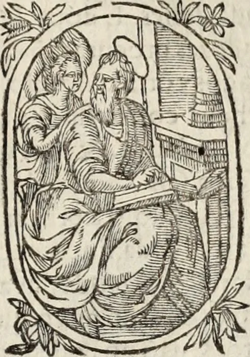 An illustration from Flos sanctorum : historia das vidas de Christo S.N. e de sua Santissima MÃ£y, vidas dos santos e suas festas repartidas pellos doze mezes : com sermoáº½s, & praticas que servem para muytas festas do anno, 1681, leaf 740