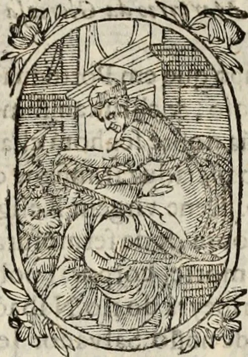 An illustration from Flos sanctorum : historia das vidas de Christo S.N. e de sua Santissima MÃ£y, vidas dos santos e suas festas repartidas pellos doze mezes : com sermoáº½s, & praticas que servem para muytas festas do anno, 1681, leaf 782