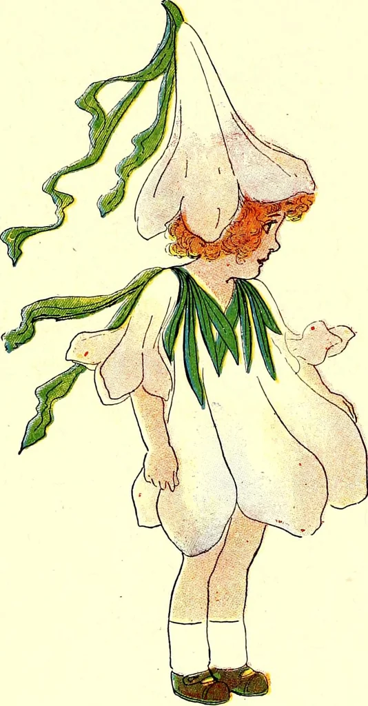 An illustration from Flower children; the little cousins of the field and garden, 1910, leaf 13