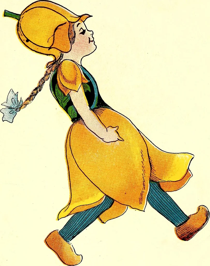 An illustration from Flower children; the little cousins of the field and garden, 1910, leaf 17