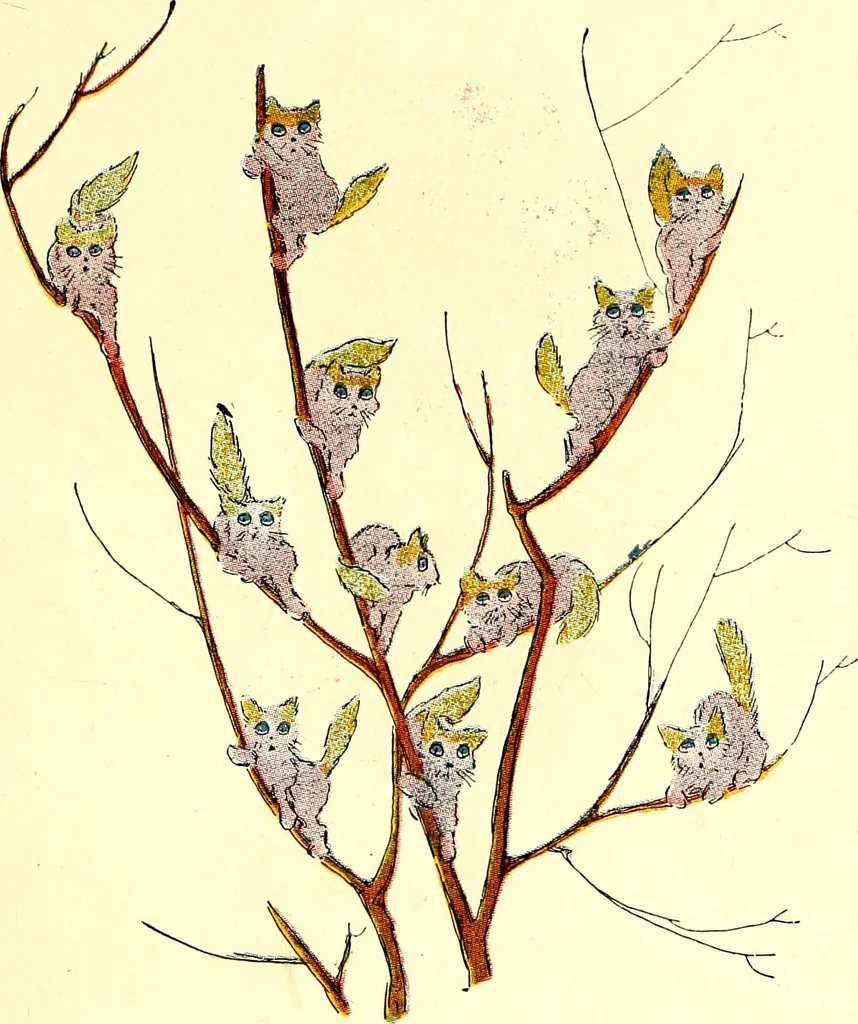 An illustration from Flower children; the little cousins of the field and garden, 1910, leaf 19