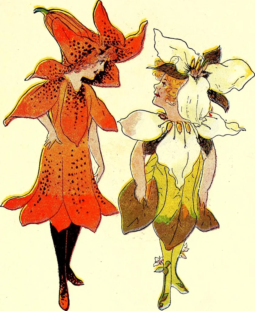 An illustration from Flower children; the little cousins of the field and garden, 1910, leaf 25