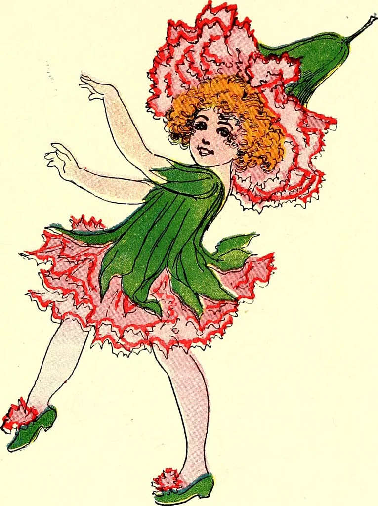 An illustration from Flower children; the little cousins of the field and garden, 1910, leaf 37