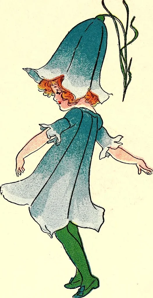 An illustration from Flower children; the little cousins of the field and garden, 1910, leaf 47