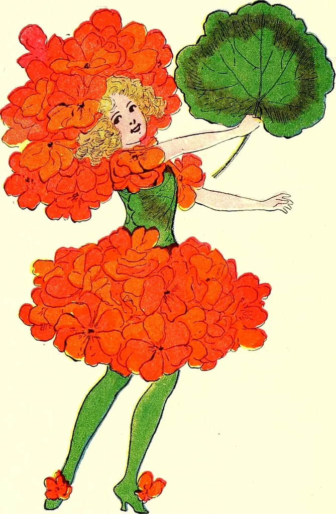 An illustration from Flower children; the little cousins of the field and garden, 1910, leaf 48