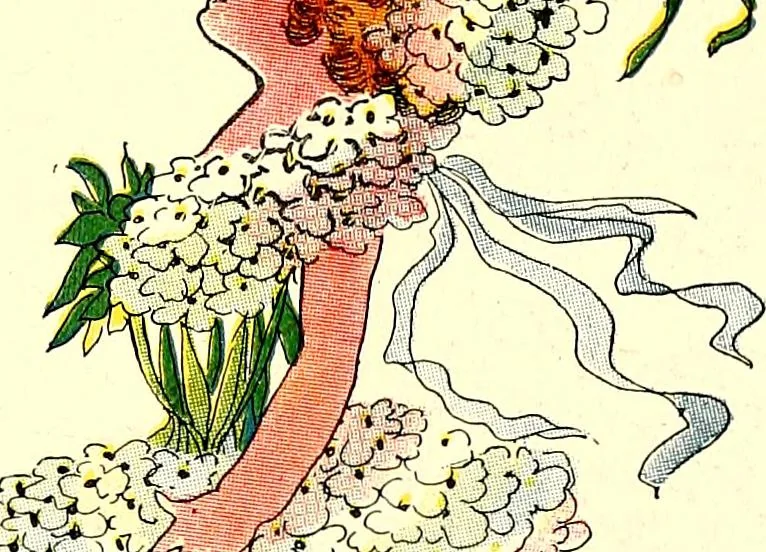 An illustration from Flower children; the little cousins of the field and garden, 1910, leaf 49