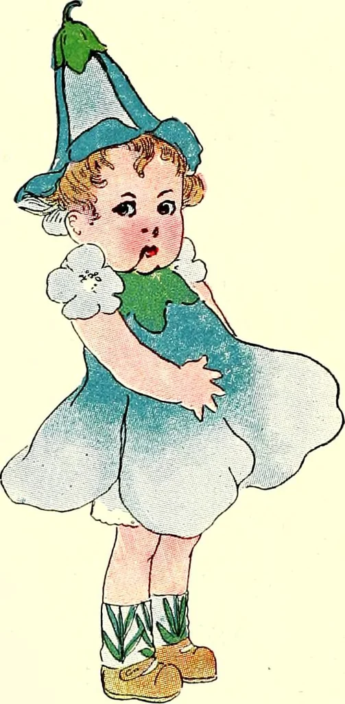 An illustration from Flower children; the little cousins of the field and garden, 1910, leaf 50