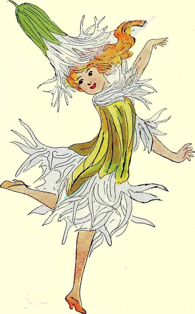 An illustration from Flower children; the little cousins of the field and garden, 1910, leaf 54